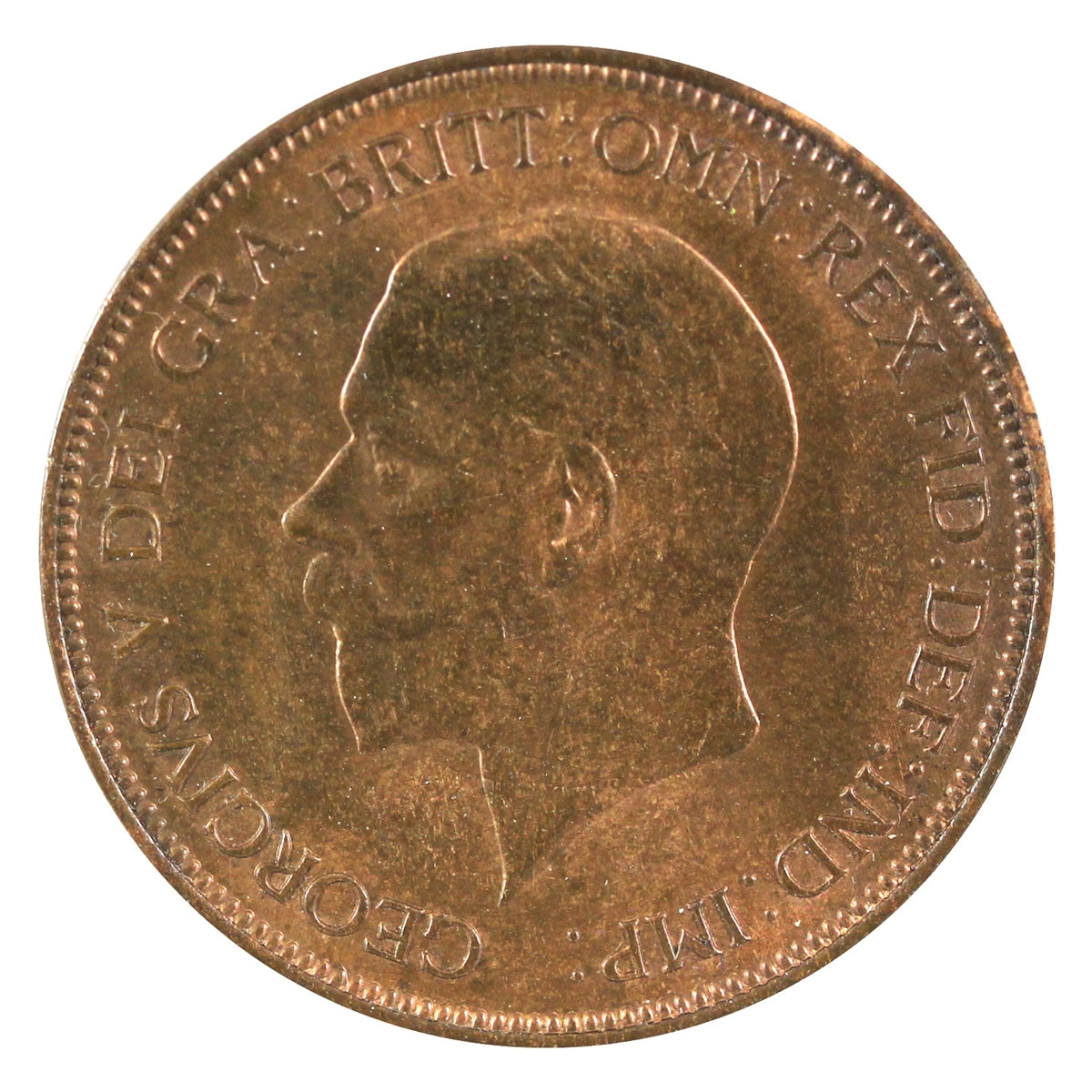 Great Britain 1935 Penny Almost Uncirculated (AU-50)