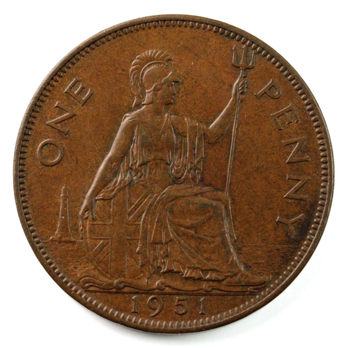 Great Britain 1951 Penny EF-AU (EF-45) $