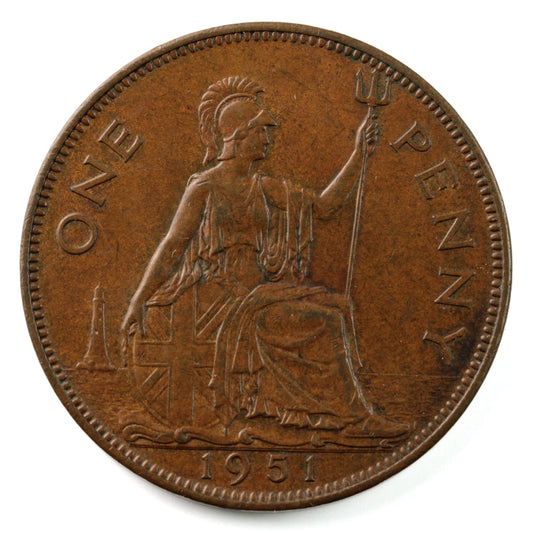 Great Britain 1951 Penny EF-AU (EF-45) $