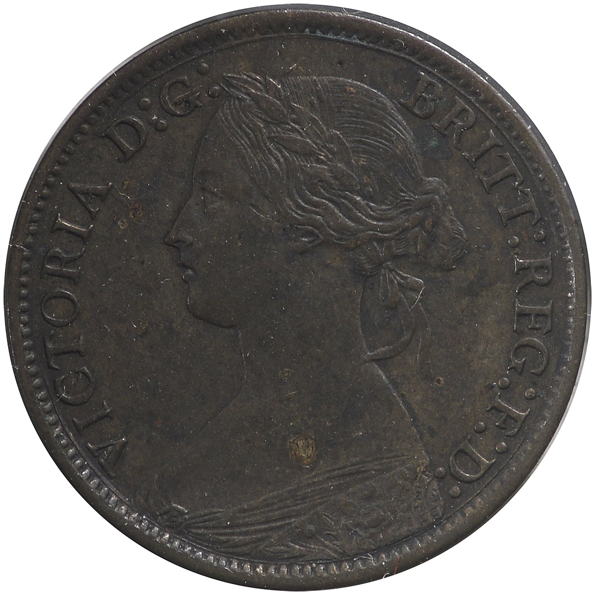 Great Britain 1865 Farthing VF-EF (VF-30)