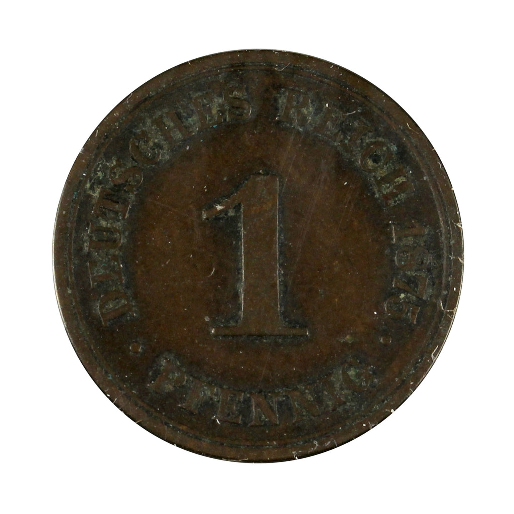 German Empire 1875B Pfennig Extra Fine (EF-40)