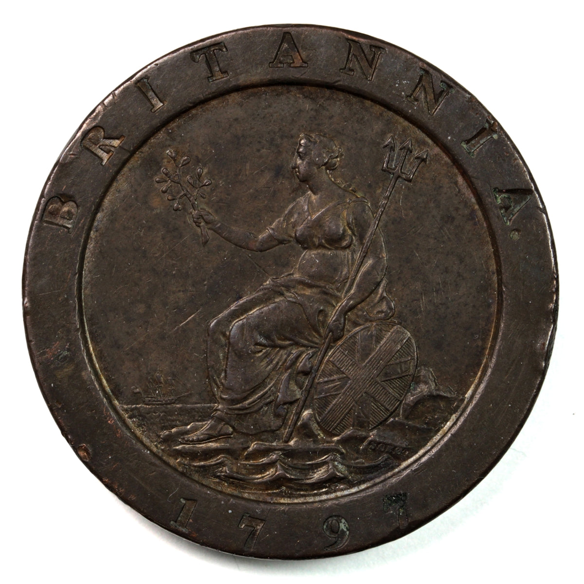 Great Britain 1797 2 Pence Extra Fine (EF-45) (L)