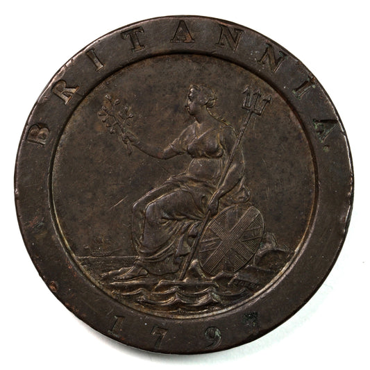 Great Britain 1797 2 Pence Extra Fine (EF-45) (L)