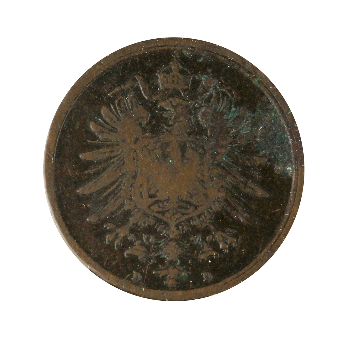 German Empire 1874D 2 Pfennig VF-EF (VF-30)