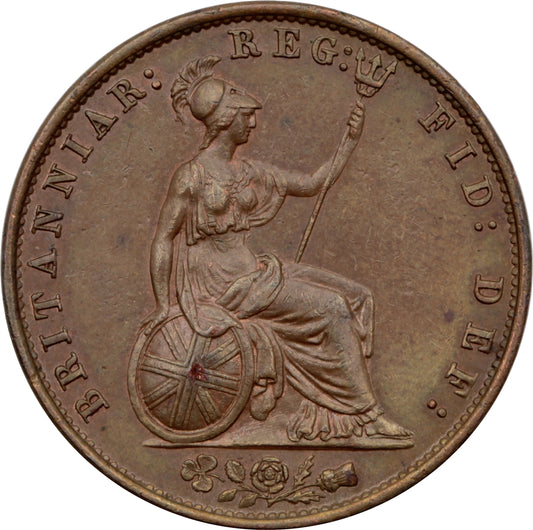 Great Britain 1857 1/2 Penny Almost Uncirculated (AU-50) $