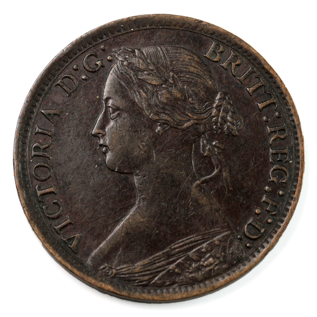 Great Britain 1867 Farthing Extra Fine (EF-40) $