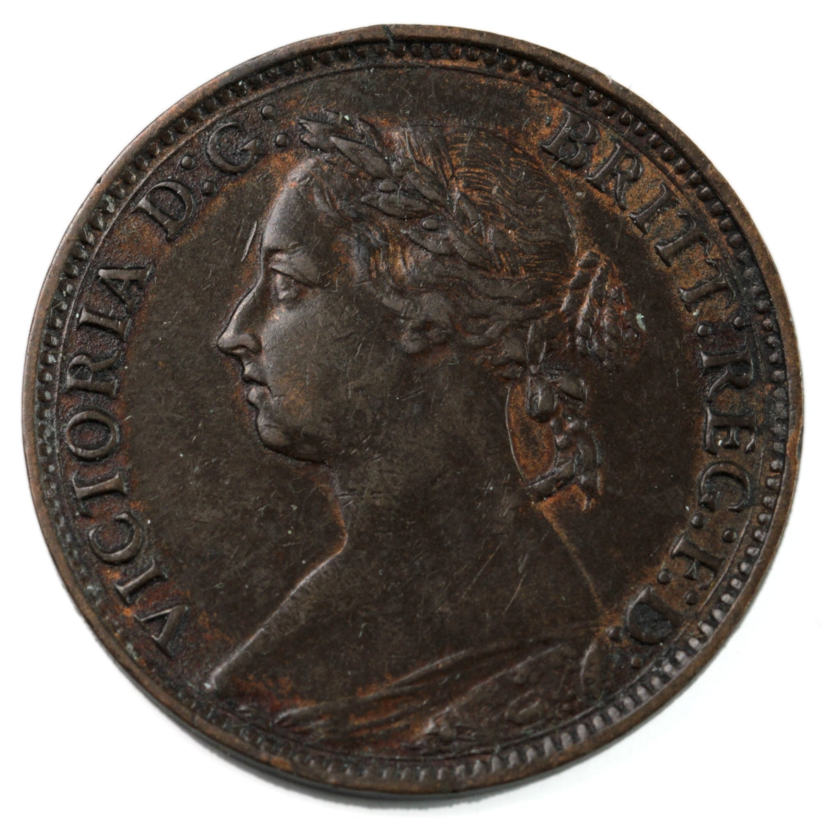 Great Britain 1881 Farthing EF-AU (EF-45) $