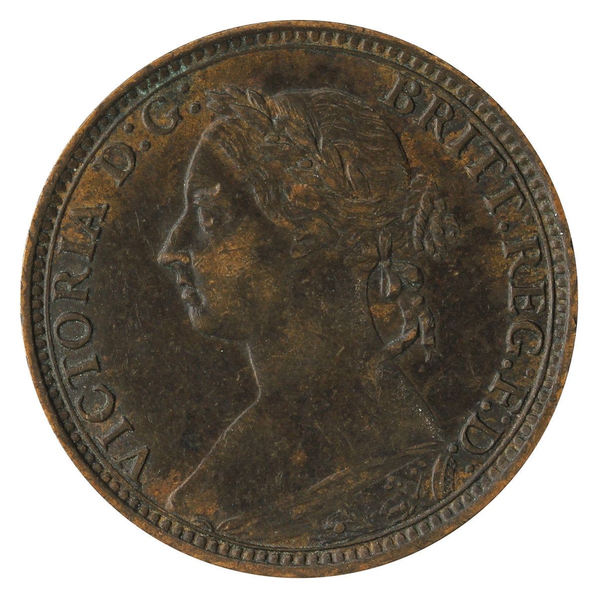 Great Britain 1891 Farthing EF-AU (EF-45) $