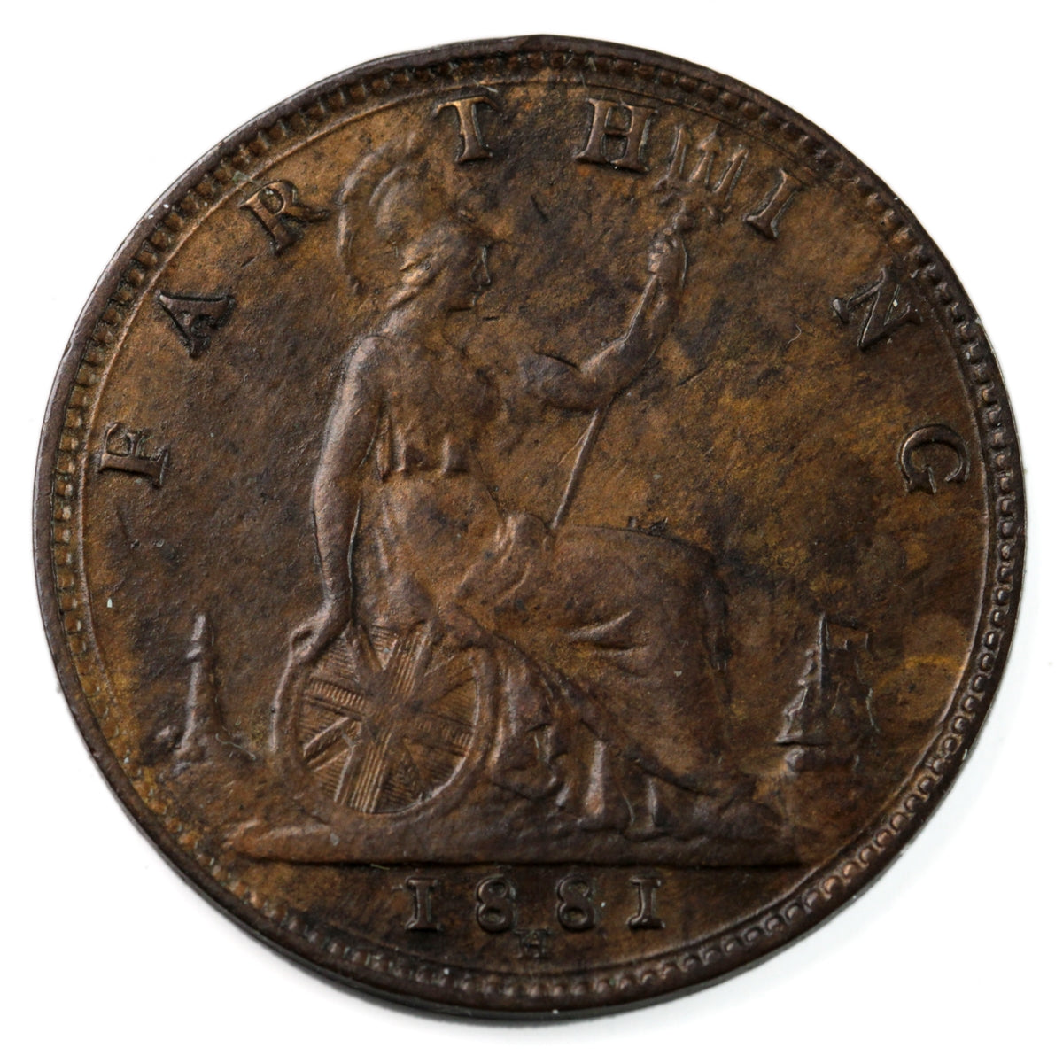 Great Britain 1881H Farthing EF-AU (EF-45) $