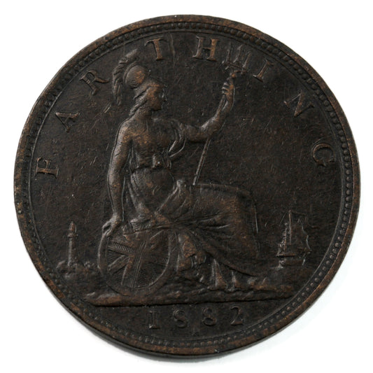 Great Britain 1882H Farthing Extra Fine (EF-40) $