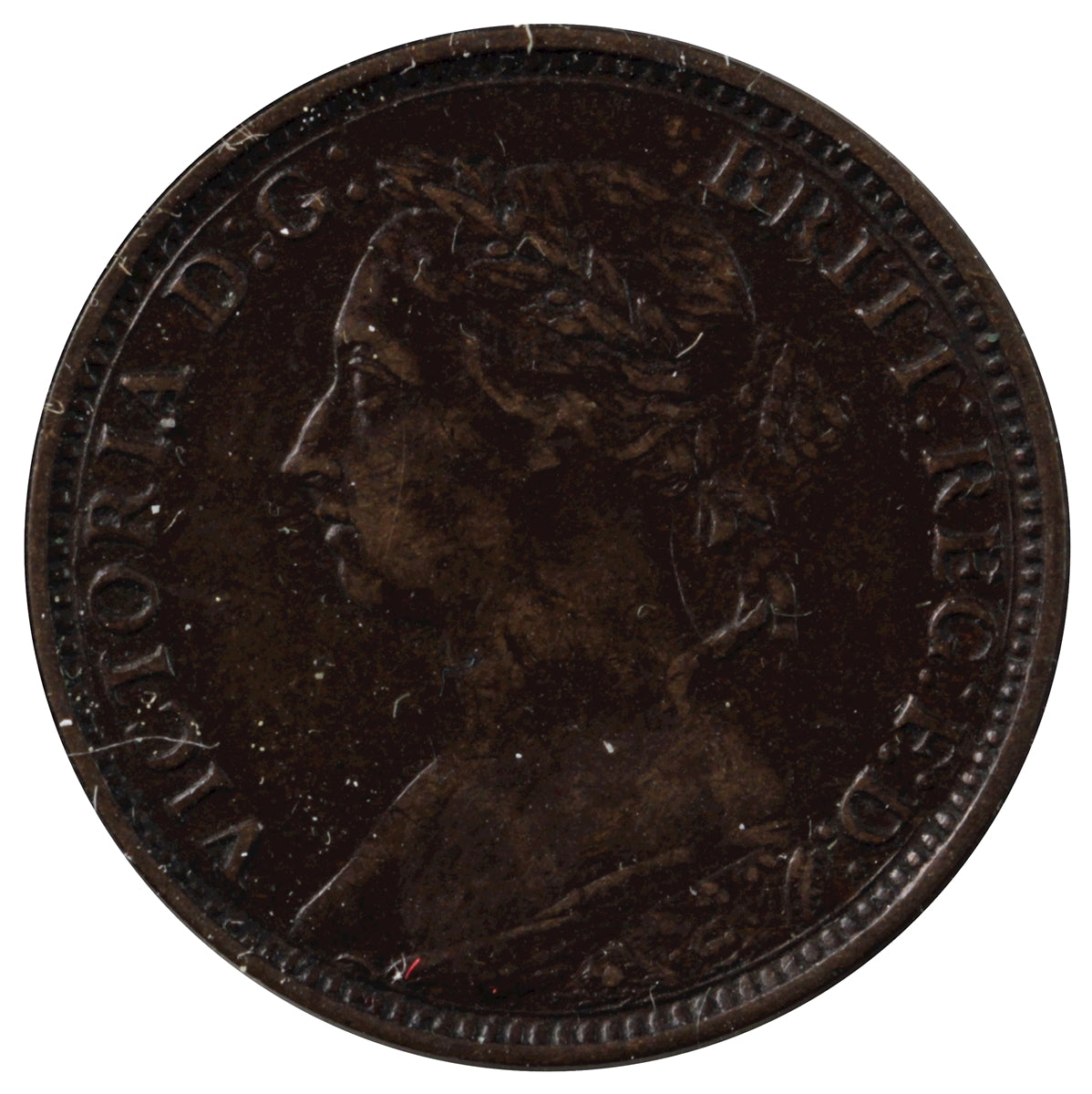 Great Britain 1886 Farthing Extra Fine (EF-40)