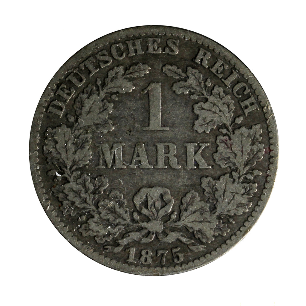 German Empire 1875B Mark VF-EF (VF-30)