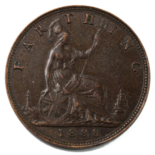 Great Britain 1888 Farthing Extra Fine (EF-40) $