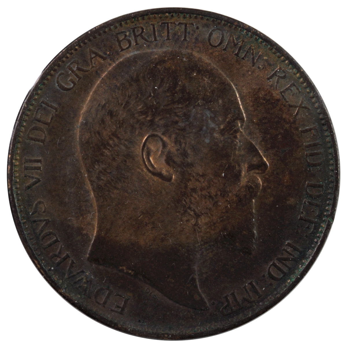 Great Britain 1902 Penny AU-UNC (AU-55)