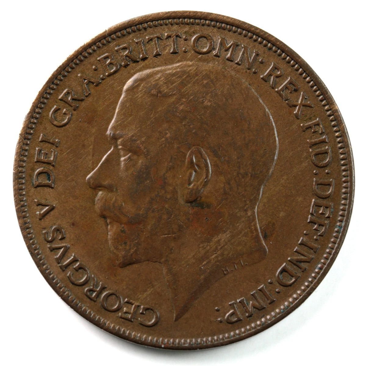 Great Britain 1920 Penny AU-UNC (AU-55) $