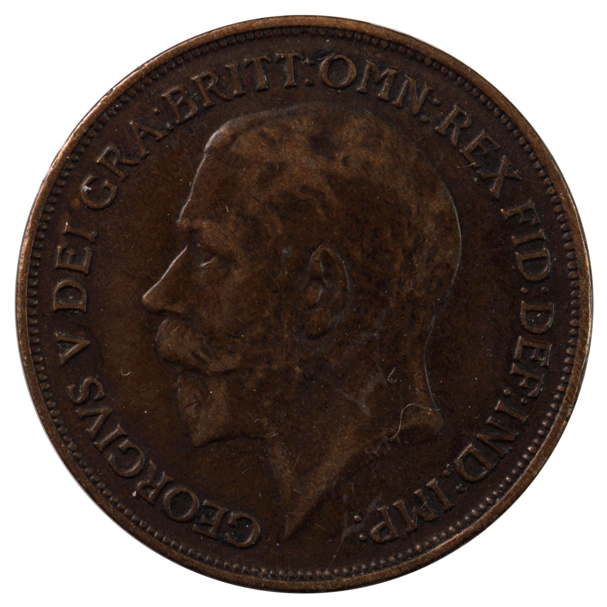 Great Britain 1916 Penny VF-EF (VF-30)