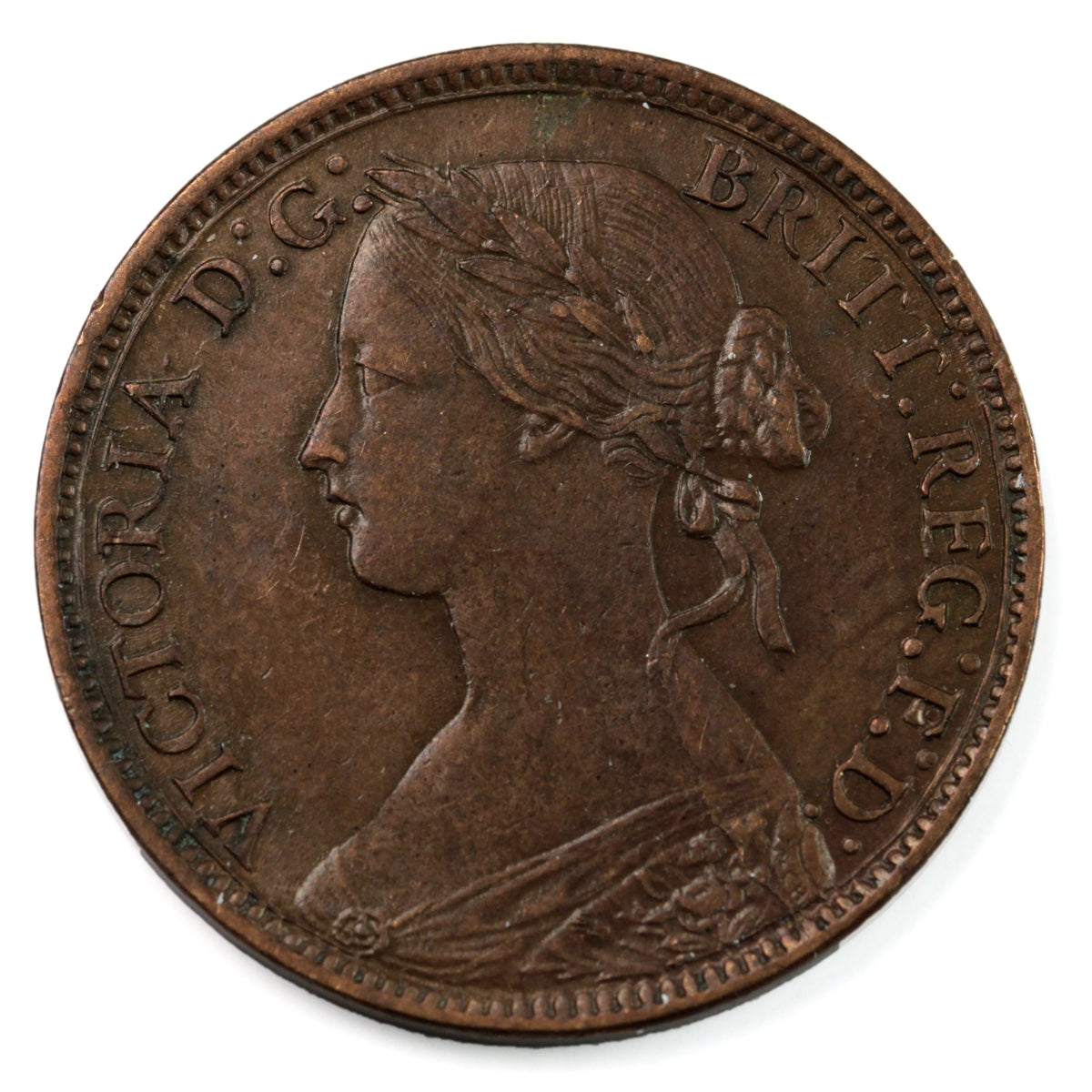 Great Britain 1861 Farthing EF-AU (EF-45) $