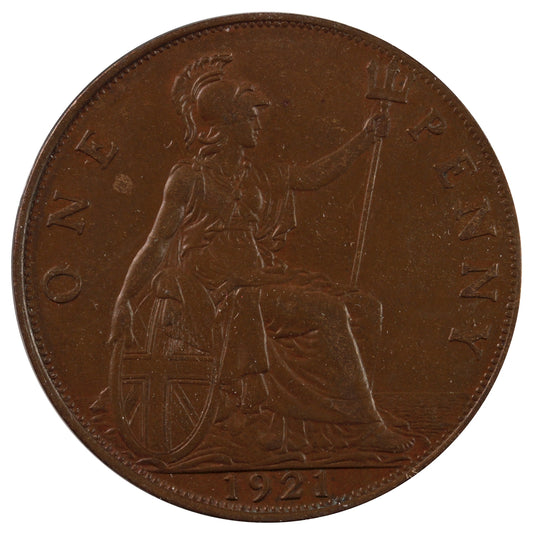 Great Britain 1921 Penny Extra Fine (EF-40)