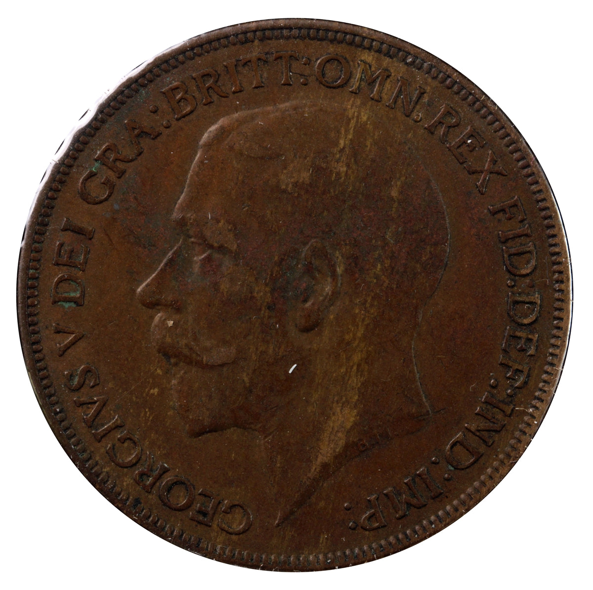 Great Britain 1921 Penny VF-EF (VF-30)