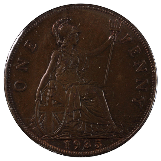 Great Britain 1935 Penny AU-UNC (AU-55)