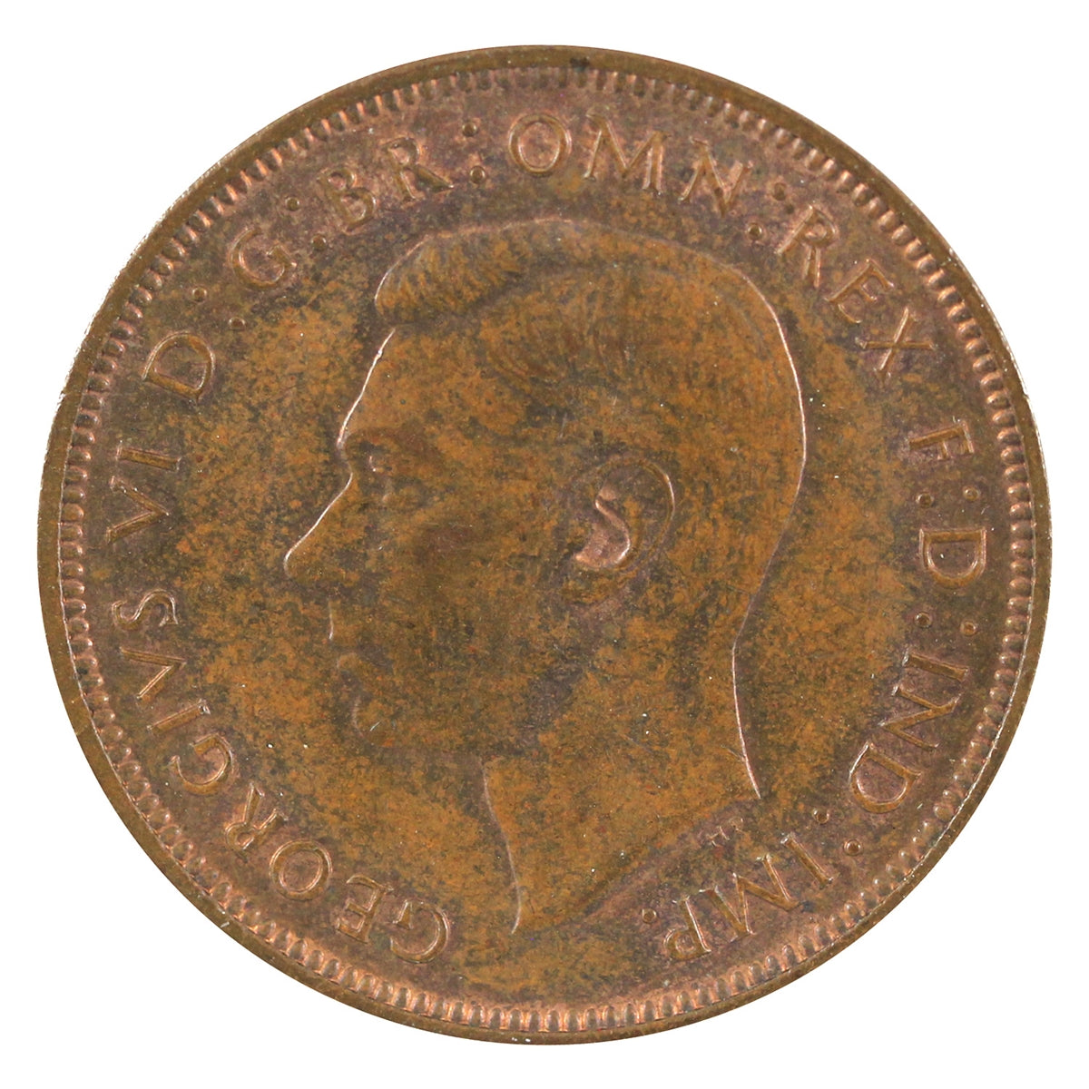 Great Britain 1940 Penny Extra Fine (EF-40)