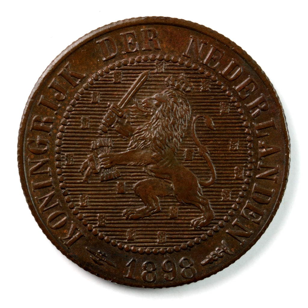 Netherlands 1898 2 1/2 Cent Uncirculated (MS-60) $