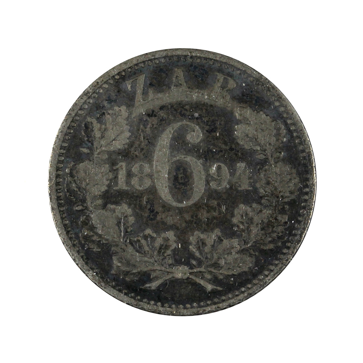 South Africa 1894 6 Pence Very Fine (VF-20)