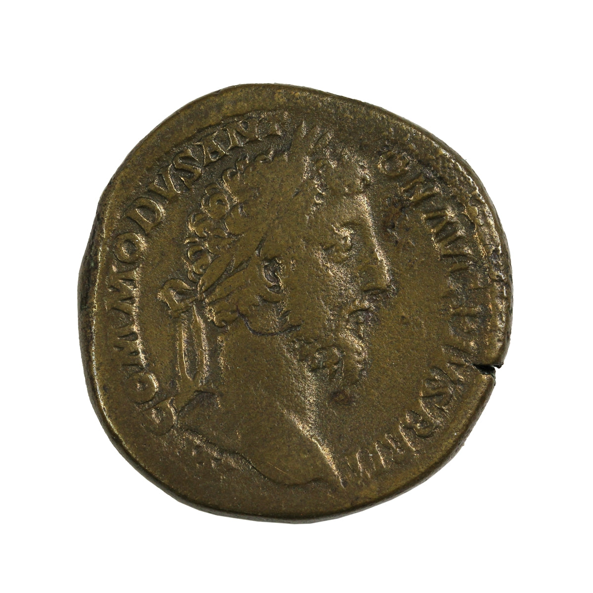 Ancient Rome 184AD Commodus Brass Sestertius Very Fine (VF-30) $