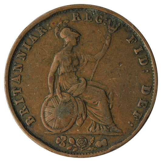 Great Britain 1853 1/2 Penny Fine (F-12)