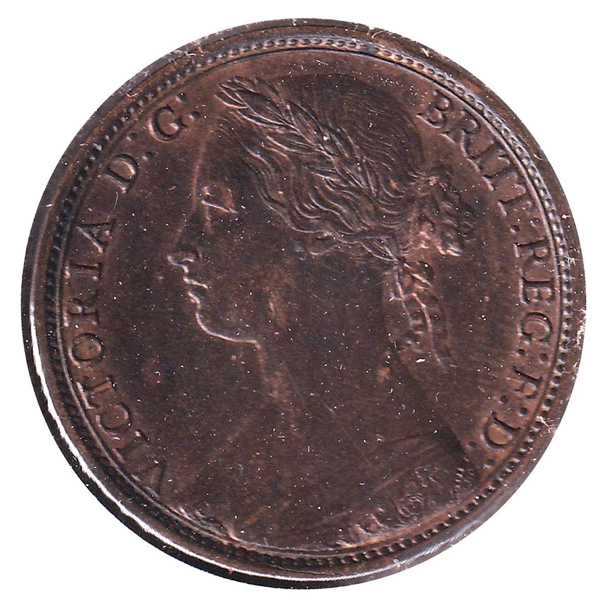 Great Britain 1880 Penny AU-UNC (AU-55) $