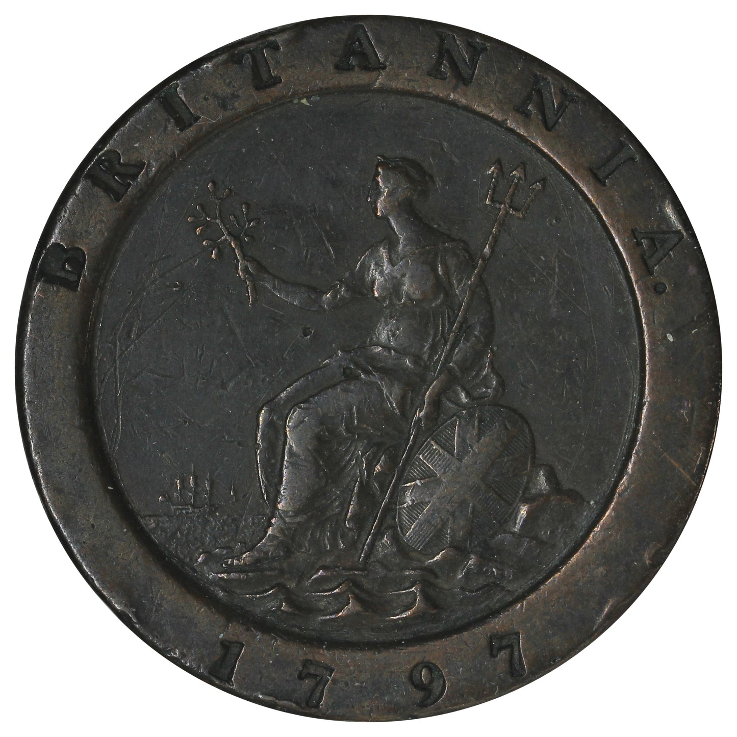 Great Britain 1797 2 Pence VF-EF (VF-30) (L)