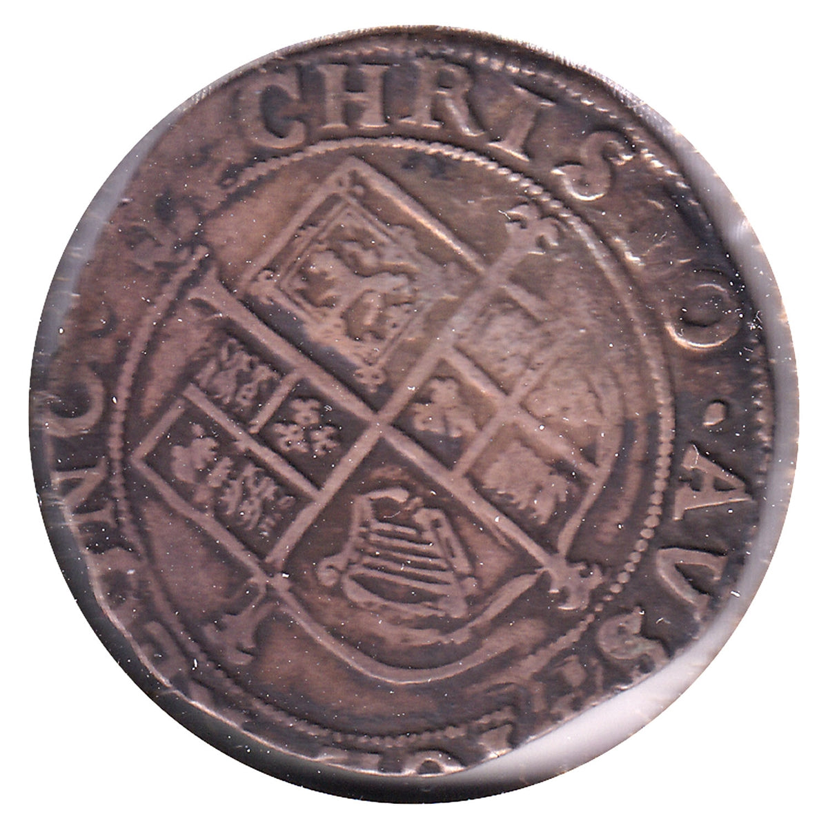 Great Britain 1638-39 Anchor, Double Arched Crown, Charles I Shilling Very Fine (VF-20) $