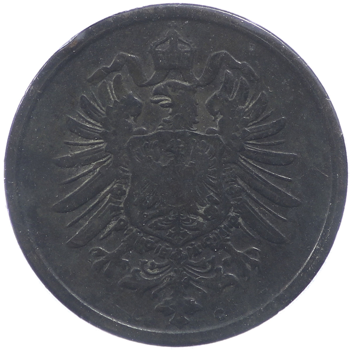 German Empire 1875C 2 Pfennig Extra Fine (EF-40)