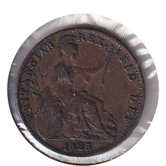 Great Britain 1825 Farthing VF-EF (VF-30) $