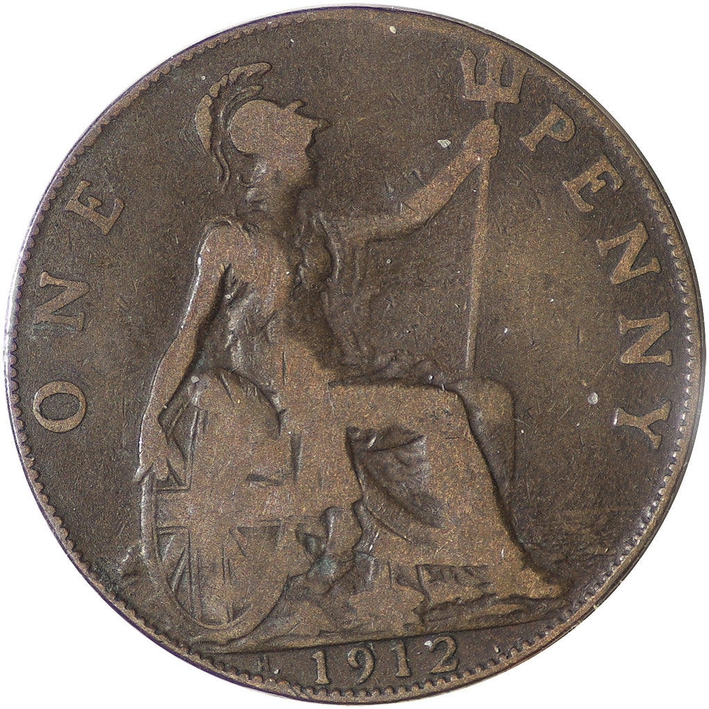 Great Britain 1912H Penny F-VF (F-15)