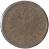 German Empire 1873C 2 Pfennig F-VF (F-15)