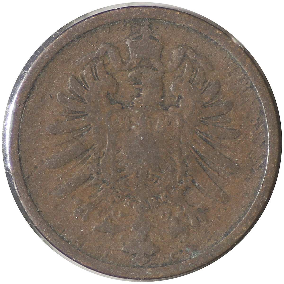 German Empire 1873C 2 Pfennig F-VF (F-15)