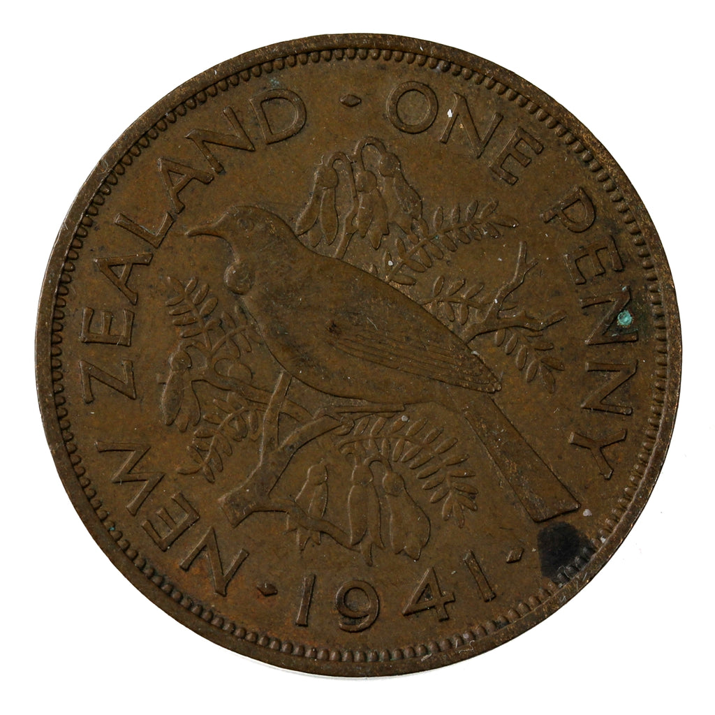 New Zealand 1941 Penny Extra Fine (EF-40)