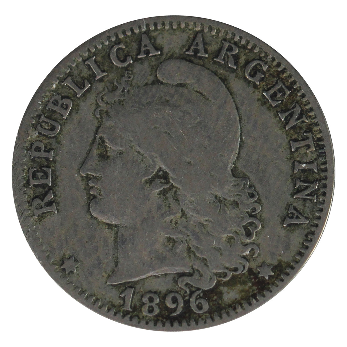 Argentina 1896 20 Centavos VF-EF (VF-30)