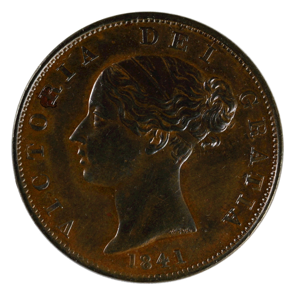 Great Britain 1841 1/2 Penny Uncirculated (MS-60) $