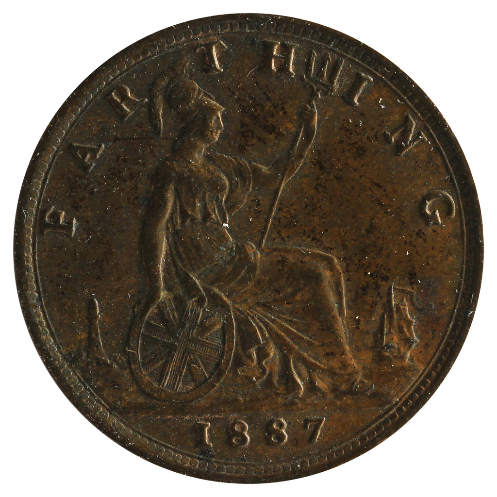 Great Britain 1887 Farthing Extra Fine (EF-40)