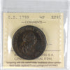 Great Britain 1799 Half Penny ICCS Certified EF-40 Km# 647