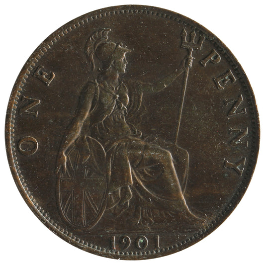 Great Britain 1901 Penny Extra Fine (EF-40)