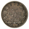 South Africa 1896 3 Pence VF-EF (VF-30)