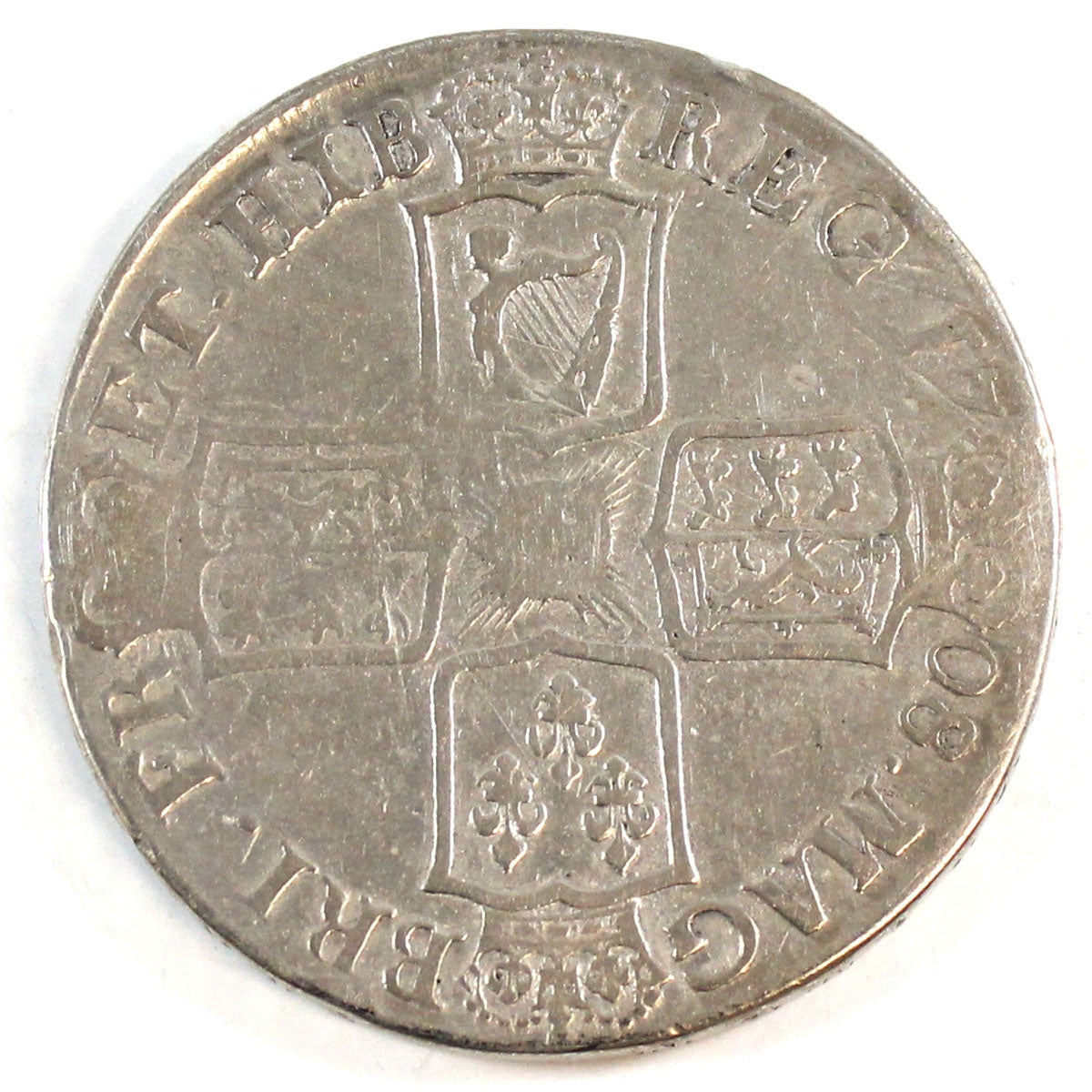 Great Britain 1708E Anne Crown F-VF (F-15)