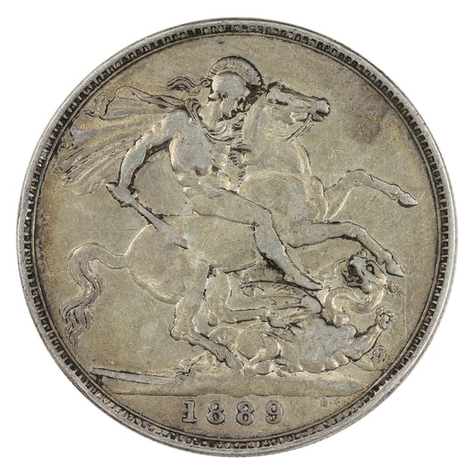 Great Britain 1889 Crown F-VF (F-15)