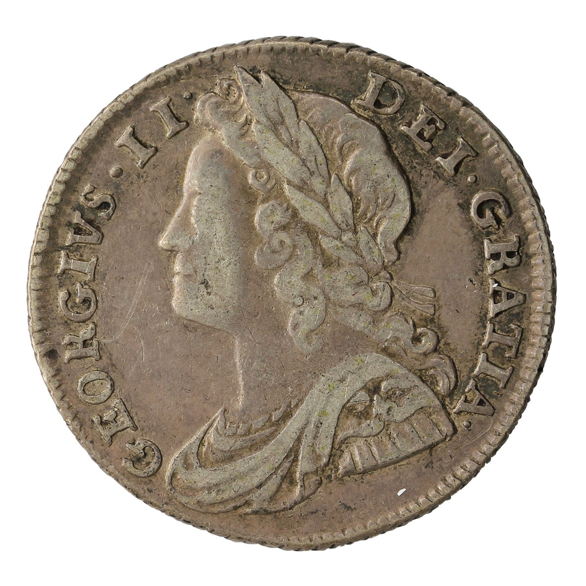 Great Britain 1739 George II Six Pence VF-EF (VF-30) $