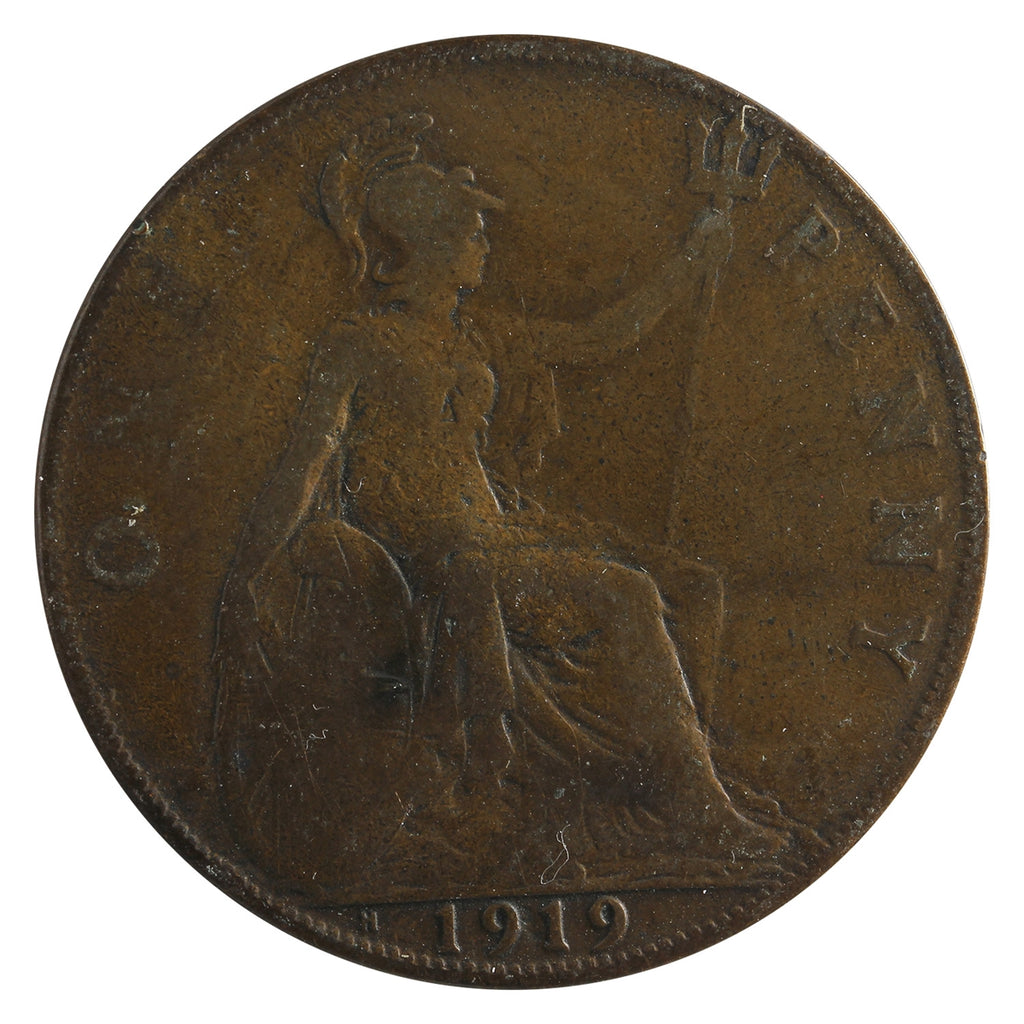 Great Britain 1919H Penny F-VF (F-15)