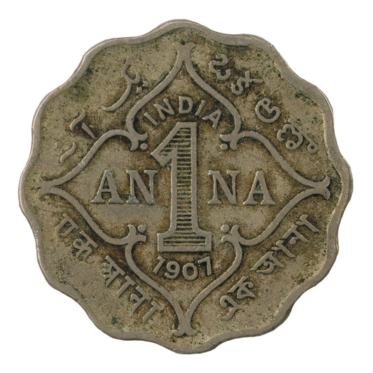 India 1907B Anna Fine (F-12)