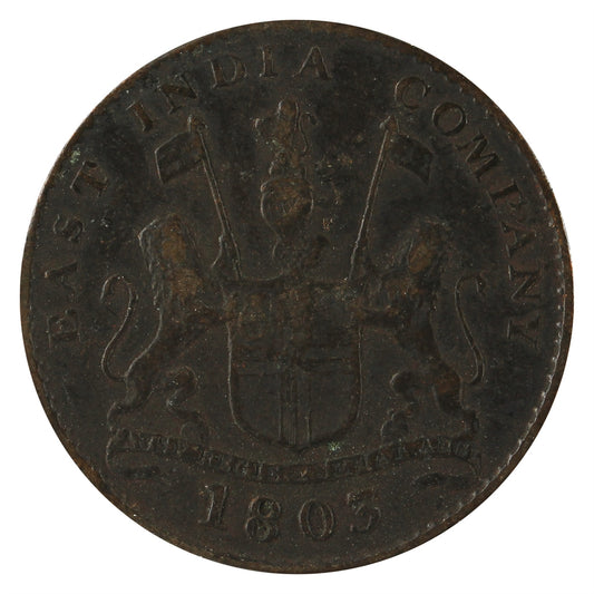 India 1803 5 Cash Extra Fine (EF-40) $